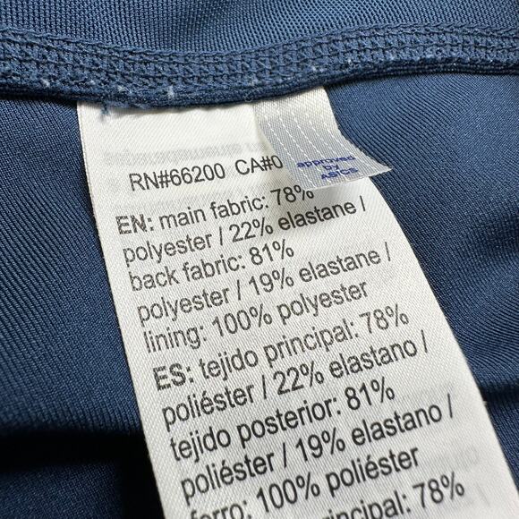 ASICS Leggings Womens Large Blue D1 Running Athletic Stretch Workout Fitness Gym - Picture 4 of 10